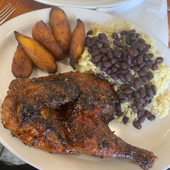 Virgin Island Thyme - Jerk Chicken Rice and Beans Fried Plantains - Caribbean Near Me - Orlando, Florida Virgin Island Thyme - Jerk Chicken Rice and Beans Fried Plantains - Caribbean Near Me - Orlando, Florida