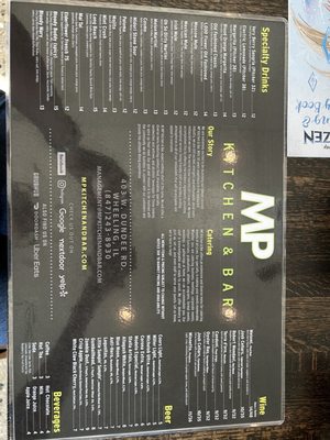 Menu photo 7 MP Kitchen and Bar Wheeling, IL