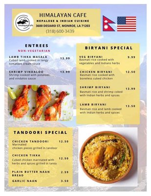 Menu photo 6 Himalayan Cafe Monroe, LA Menu photo 6 Himalayan Cafe Monroe, LA