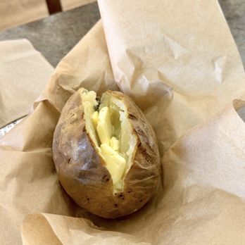 Potato Station Cafe - Spud with butter - Cafes Near Me - Blackfoot, Idaho Potato Station Cafe - Spud with butter - Cafes Near Me - Blackfoot, Idaho