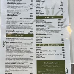 Part of the menu