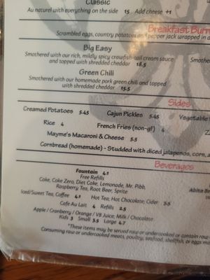 Menu photo 7 NoNo's Cafe Littleton, CO