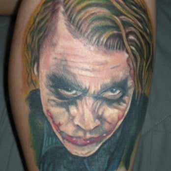 Long Beach Ink Assassins - Joker portrait done by Ed Diablo 2008 - Tattoo Near Me - Long Beach, California Long Beach Ink Assassins - Joker portrait done by Ed Diablo 2008 - Tattoo Near Me - Long Beach, California