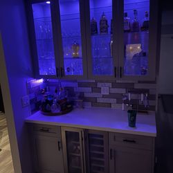 MNK Carpentry - Custom designed bar to fit corner of my dining room.