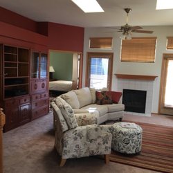 Pat's Painting and Restoration - View finished living room to master bedroom. This furniture was fully protected at all times.