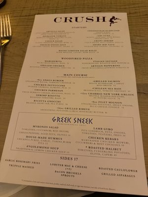 Menu photo 2 Crush Las Vegas, NV