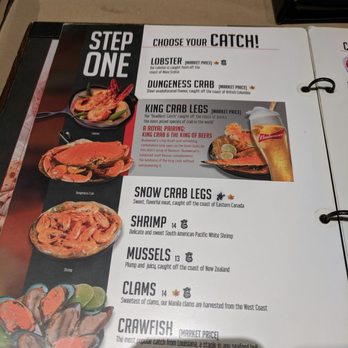 The Captain's Boil - Step 1 menu - Seafood Near Me - Toronto, Ontario