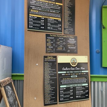 Fizzy Bees Cafe - Menu Board - Shaved Ice Near Me - La Verkin, Utah