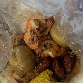 Whittier Stinkin Crawfish - White Shrimp, sausage, potato and corn - Seafood Near Me - Whittier, California