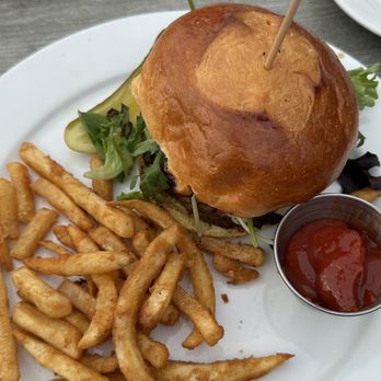 Nantuckets - House burger - fries were yummy and would have loved more - Seafood Near Me - Port Jefferson, New York Nantuckets - House burger - fries were yummy and would have loved more - Seafood Near Me - Port Jefferson, New York