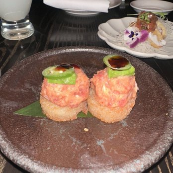 Nobu Restaurant Las Vegas - CRISPY RICE WITH SPICY TUNA - Japanese Near Me - Las Vegas, Nevada Nobu Restaurant Las Vegas - CRISPY RICE WITH SPICY TUNA - Japanese Near Me - Las Vegas, Nevada