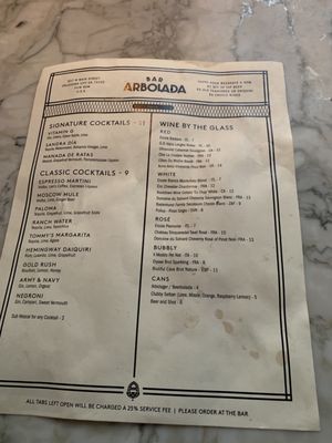 Menu photo 8 Bar Arbolada Oklahoma City, OK
