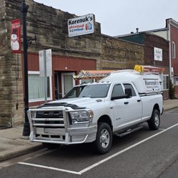 Korenuk's Heating & Cooling - Business truck & showroom