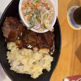 Twin Peaks - Pot roast, garlic mashed potatoes, and creamy coleslaw. - Sports Bars Near Me - Glendale, Arizona Twin Peaks - Pot roast, garlic mashed potatoes, and creamy coleslaw. - Sports Bars Near Me - Glendale, Arizona