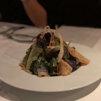 Opus Restaurant - Baby lettuces and vegetable chips with champagne vinaigrette ($16) - Wine Bars Near Me - Toronto, Ontario Opus Restaurant - Baby lettuces and vegetable chips with champagne vinaigrette ($16) - Wine Bars Near Me - Toronto, Ontario