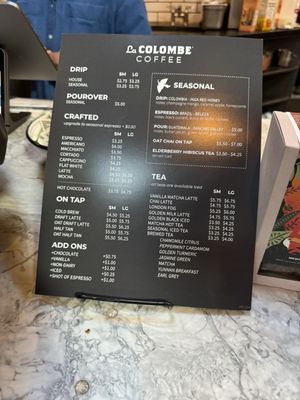 Menu photo 6 La Colombe Coffee Philadelphia, PA Menu photo 6 La Colombe Coffee Philadelphia, PA