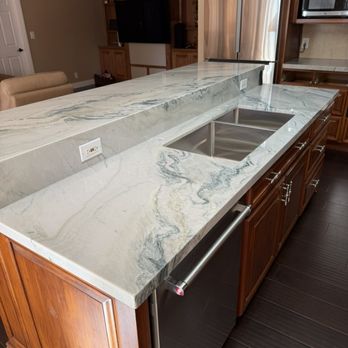 Ponce Countertops - After countertop install - prior to repainting the cabinets - Countertop Installation Near Me Ponce Countertops - After countertop install - prior to repainting the cabinets - Countertop Installation Near Me