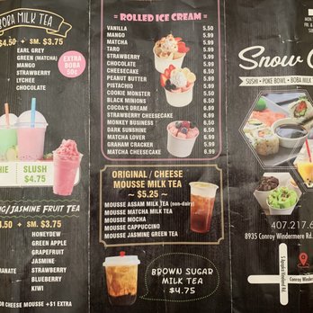 Snow City - Menu - Ice Cream & Frozen Yogurt Near Me - Orlando, Florida Snow City - Menu - Ice Cream & Frozen Yogurt Near Me - Orlando, Florida
