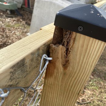 Allstar Fence - Chipped post - Fences & Gates Near Me - Paris, Tennessee Allstar Fence - Chipped post - Fences & Gates Near Me - Paris, Tennessee