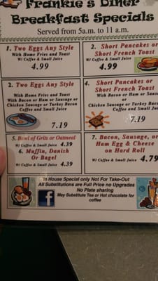 Menu photo 8 Frankie's Diner Bridgeport, CT