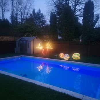 Aria Pools - Christmas season lights - Pool & Hot Tub Service Near Me