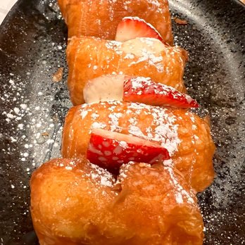 The Breakfast Club - STUFFED BEIGNETS (I dream about these.) Vanilla, Tres Leches Rum Cream and Diced Strawberries - Breakfast & Brunch Near Me - Silver Spring, Maryland The Breakfast Club - STUFFED BEIGNETS (I dream about these.) Vanilla, Tres Leches Rum Cream and Diced Strawberries - Breakfast & Brunch Near Me - Silver Spring, Maryland