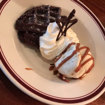 Ozzie's Good Eats - Dessert chocolate Waffle with vanilla ice cream yum - American Near Me - Fairfax, Virginia Ozzie's Good Eats - Dessert chocolate Waffle with vanilla ice cream yum - American Near Me - Fairfax, Virginia