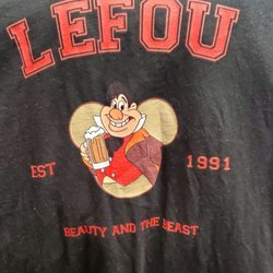 Community Hospice & Health Services - Disney's Lefou, from Beauty & the Beast, black t-shirt.