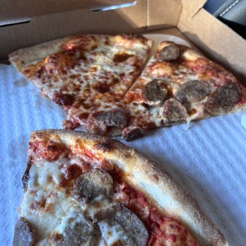 Sofia's Pizzeria - Forgot to take a picture of the whole pie! Half Cheese, half sweet Italian Sausage - Pizza Near Me - San Antonio, Texas Sofia's Pizzeria - Forgot to take a picture of the whole pie! Half Cheese, half sweet Italian Sausage - Pizza Near Me - San Antonio, Texas