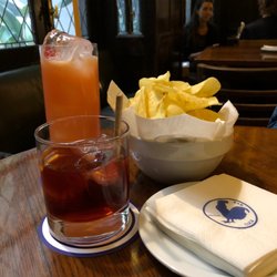 Bar Cock - A boulevardier and a mai tai