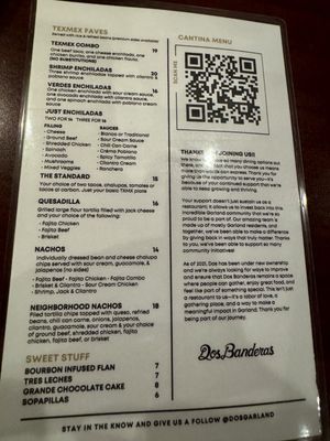 Menu photo 1 Dos Banderas Garland, TX Menu photo 1 Dos Banderas Garland, TX