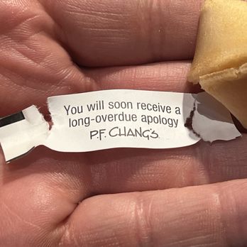 P.F. Chang's - And a fortune before you go. - Chinese Near Me - Mission Viejo, California