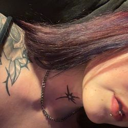 Neck tattoo