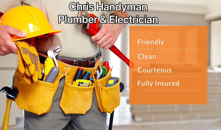 Slide of Chris Handyman, Plumber & Electrician