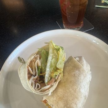 Three Finger Jack's - Chicken wrap w/ BBQ sauce served! - New American Near Me - Dinuba, California