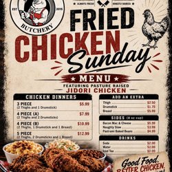 Naughty Pig Butchery - 2026 august menu