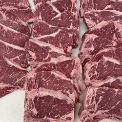 Fisher's Red Rock Meat - Some beautiful T-Bones and Porterhouse steaks $9.99 a pound