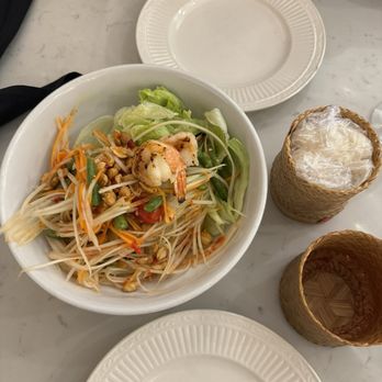 Thai Sweet Basil - Green Papaya Salad - Thai Near Me - Andover, Massachusetts