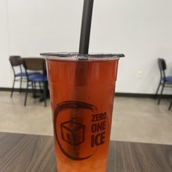 Zero One Ice - Rose tea with crystal boba