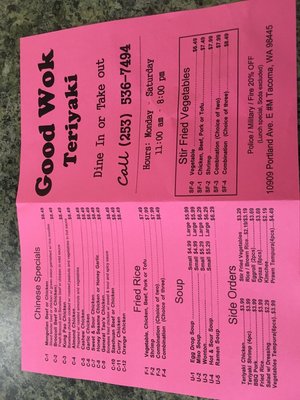 Menu photo 5 Good Wok & Terikayi Tacoma, WA Menu photo 5 Good Wok & Terikayi Tacoma, WA