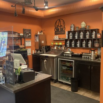 UniTea Cafe & Lounge - a kitchen with orange walls - Cafes Near Me - Ashcroft, British Columbia UniTea Cafe & Lounge - a kitchen with orange walls - Cafes Near Me - Ashcroft, British Columbia