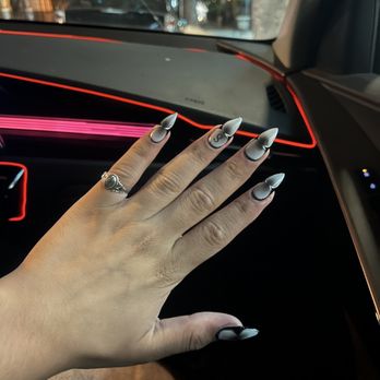 Maison Nail Spa - Gel x stiletto almond medium - Nail Salons Near Me - Pasadena, California