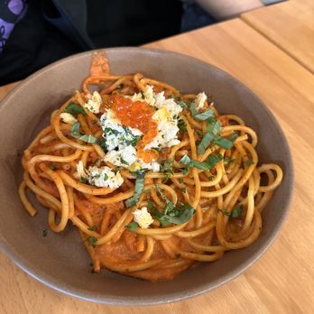 Native Fields - Lobster and Salmon caviar pasta - New American Near Me - Walnut, California Native Fields - Lobster and Salmon caviar pasta - New American Near Me - Walnut, California