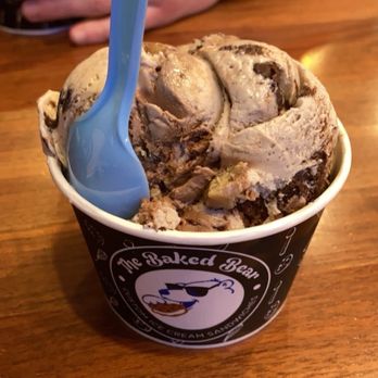 The Baked Bear - an ice cream with a spoon sticking out of it - Ice Cream & Frozen Yogurt Near Me - Tuscaloosa, Alabama