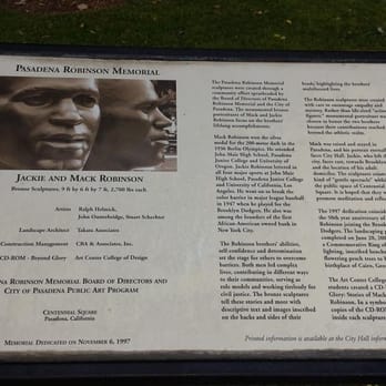 Jackie and Mack Robinson Memorial - Explanation of the Jackie and Mark Robinson Memorial - Landmarks & Historical Buildings Near Me - Pasadena, California