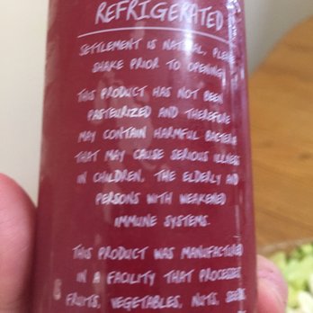 3Natives - back of the beet juice bottle - Juice Bars & Smoothies Near Me - Jupiter, Florida