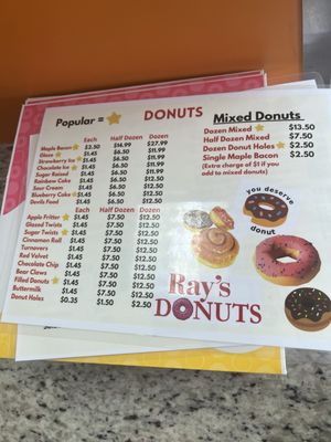 Menu photo 1 Ray's Donuts Buford, GA Menu photo 1 Ray's Donuts Buford, GA