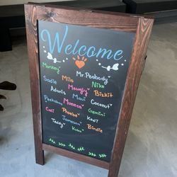 Animal Wellness Centers - They have the cutest display welcoming the pets being seen that day!