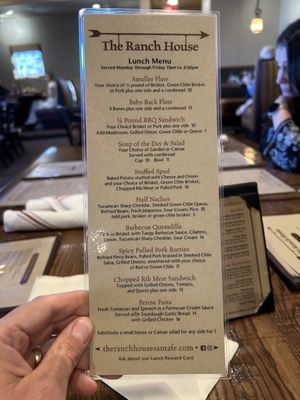 Menu photo 3 The Ranch House Santa Fe, NM