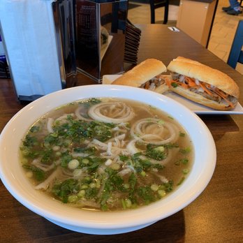 I Luv PHO - A large pho P2 with a chicken bahn mi. - Vietnamese Near Me - Milford, Connecticut